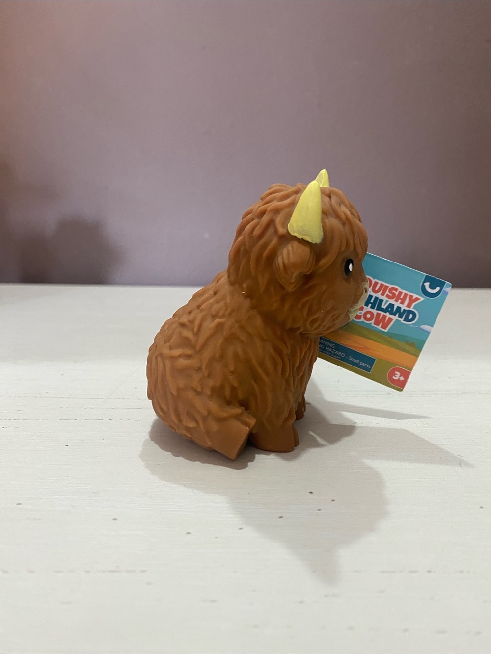 Squishy Mini Highland Cow 3.5” Toy - Picture 2 of 4